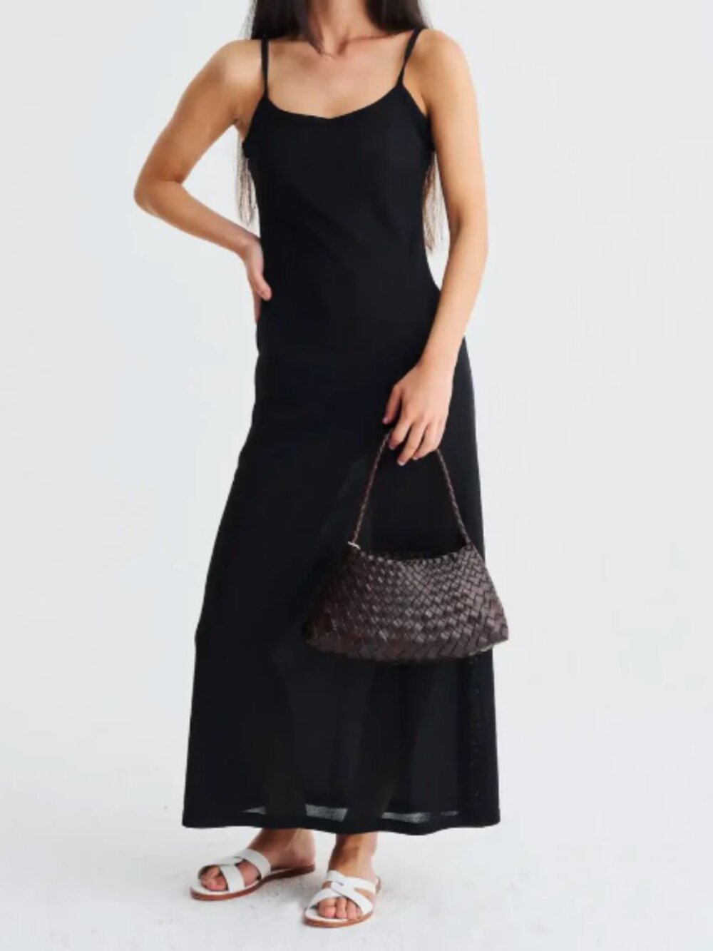 Dragon Diffusion Metallic Burgundy Woven Leather Shoulder Bag - Picture 6 of 11